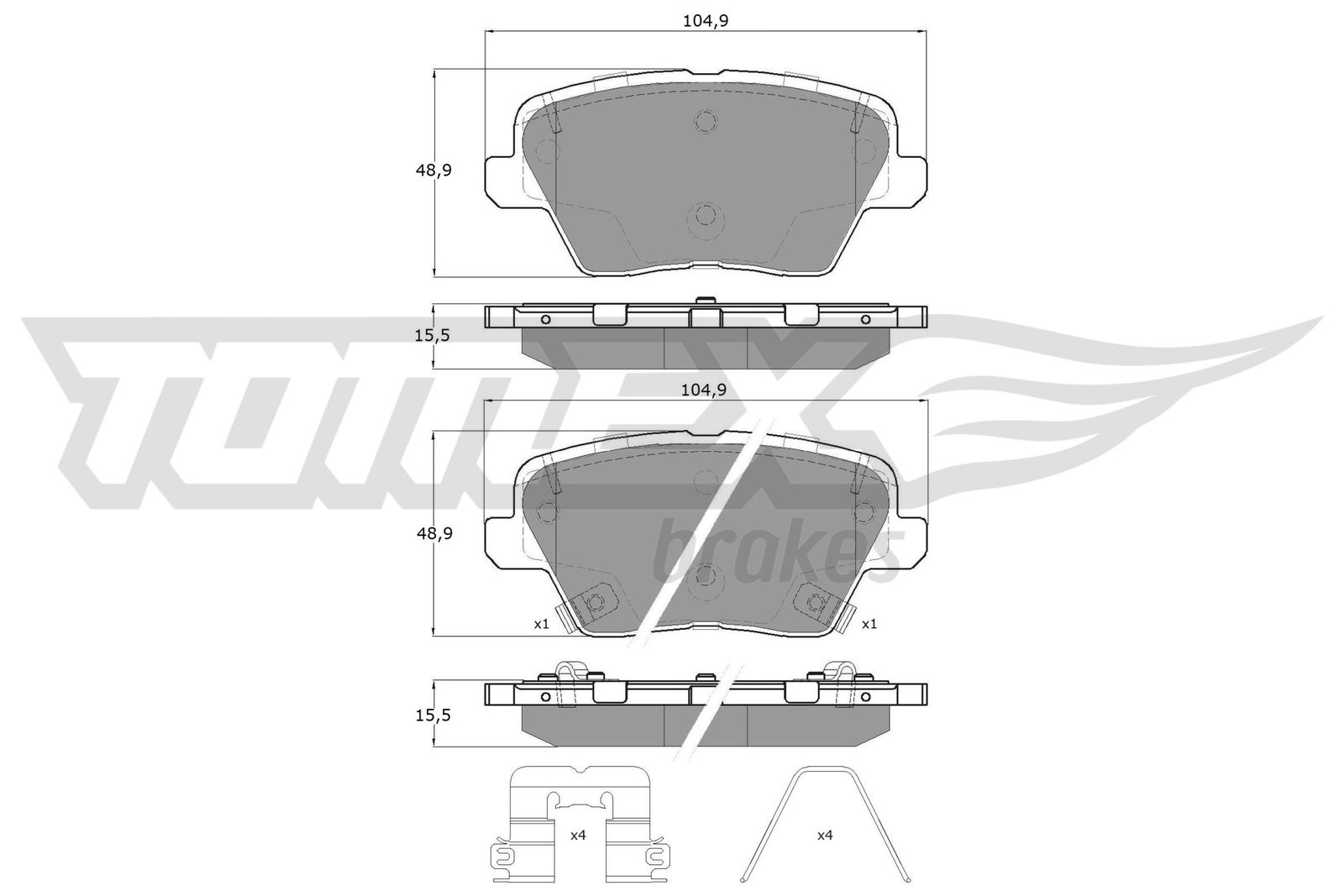 TOMEX Brakes TX 19-62 Sada...